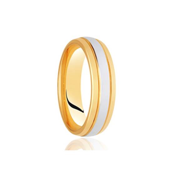 Two Tone Wedding Ring