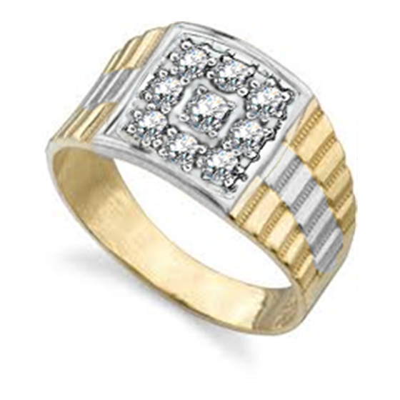 0.50ct VS/E-F Round Diamond Mens Ring