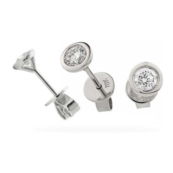 0.20ct SI/E-F Round Stud Diamond Earrings