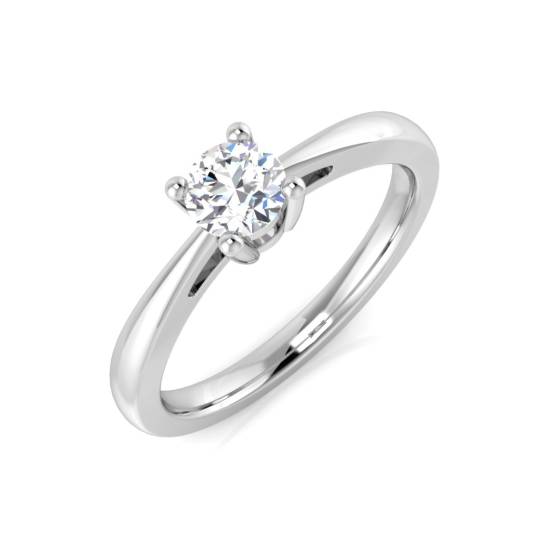 0.35ct SI2/G Round cut Diamond Solitaire Ring