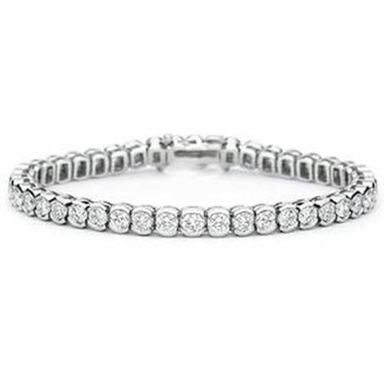 3.00ct SI/D-E Modern Round Diamond Tennis Bracelet