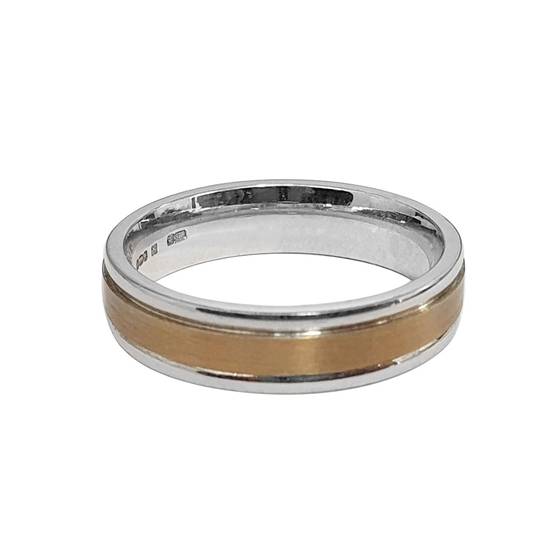 Two Tone Wedding Ring