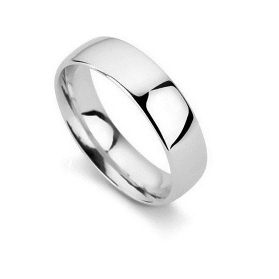 Traditional Court Wedding Ring - Lightweight, 6mm width