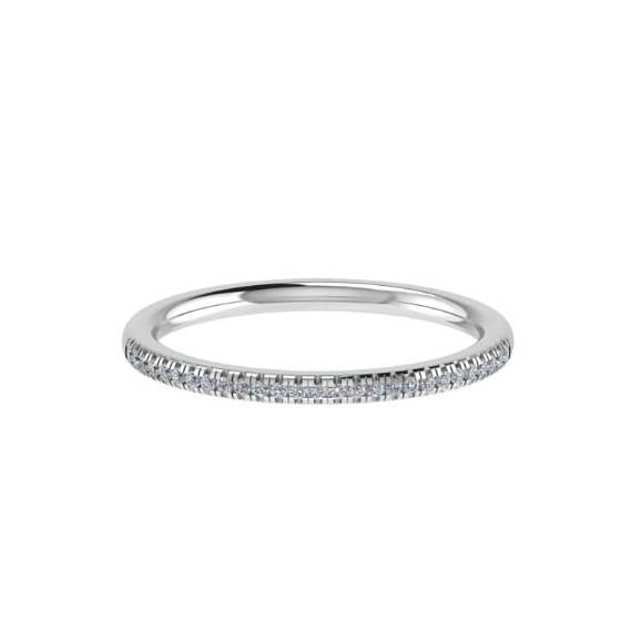 0.25ct VS/E-F Round Diamond Wedding Ring