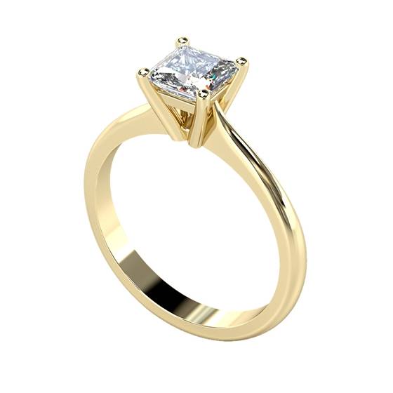 0.50ct SI2/G Princess Diamond Engagement Ring