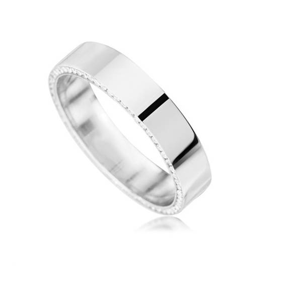 0.35ct VS/E-F 5mm Round Diamond Wedding Ring