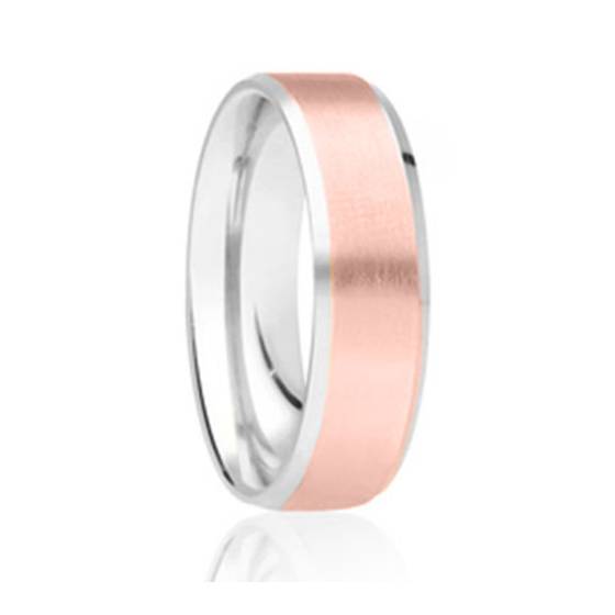 5mm Two Tone Wedding Ring