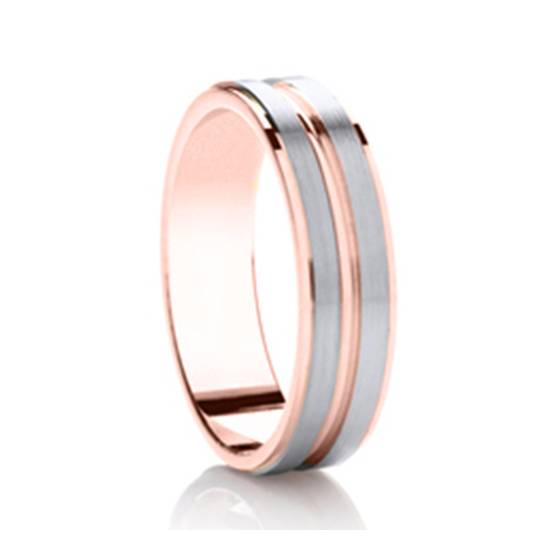 Two Tone Wedding Ring