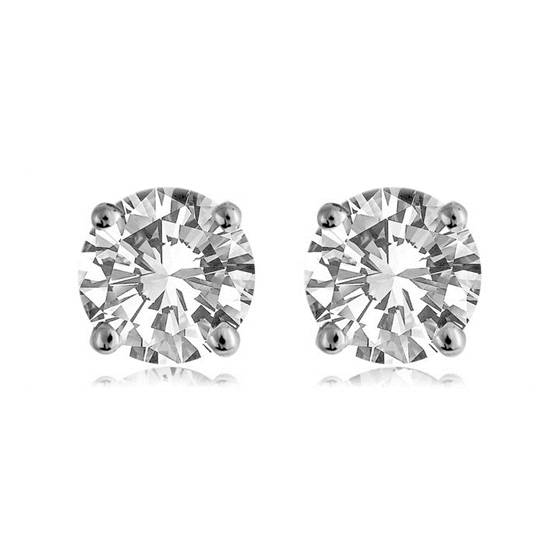 0.66ct I1/F-G Round Diamond Stud Earrings