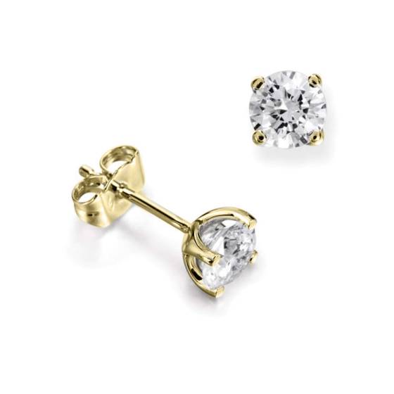 0.50ct I1/F-G Classic Round Diamond Stud Earrings