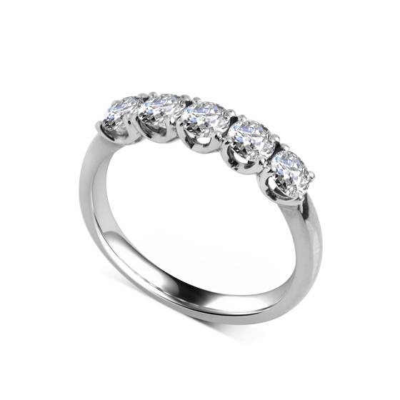 0.60ct VS/F 5 Stone Diamond Ring