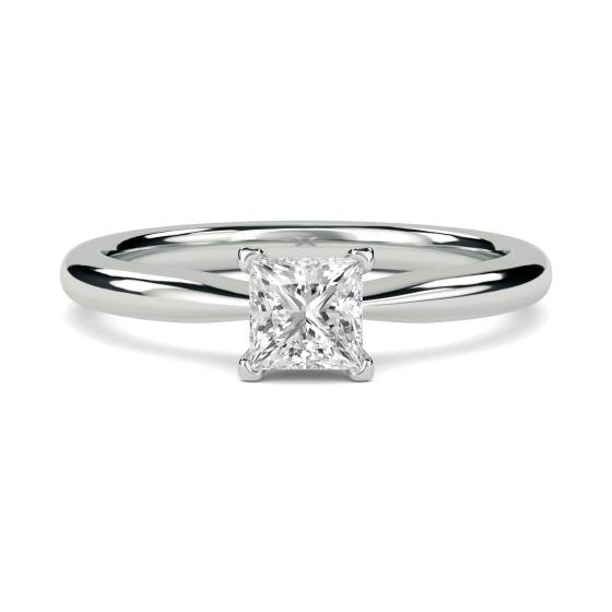 0.71ct SI2/F Princess Diamond Engagement Ring