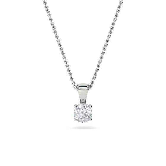 0.20ct VS/F-G Round Diamond Solitaire Pendant