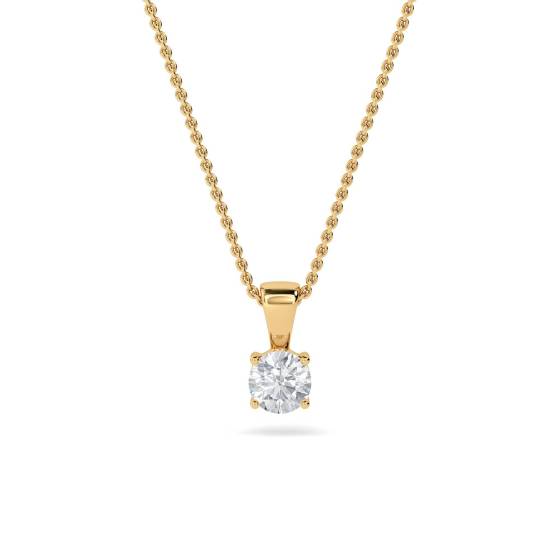 0.25ct VS/F-G Round Diamond Solitaire Pendant