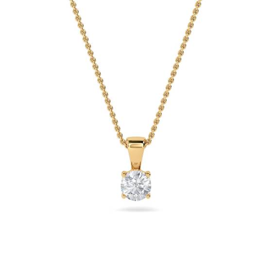 0.25ct VS/F-G Round Diamond Solitaire Pendant