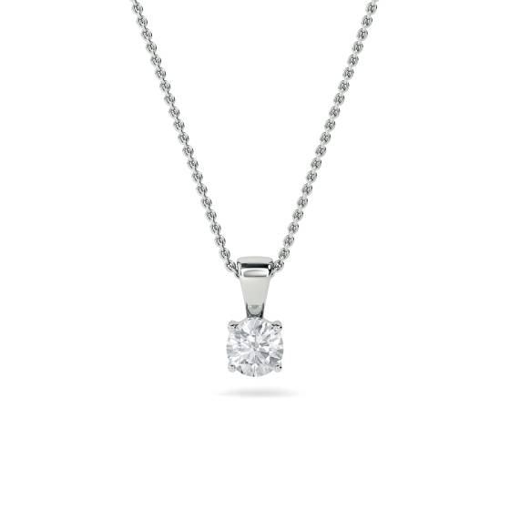 1.05ct VS2/F Traditional Round Labgrown Diamond Solitaire Pendant