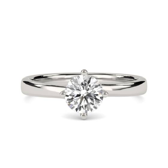 0.80ct SI2/H Round Diamond Engagement Ring