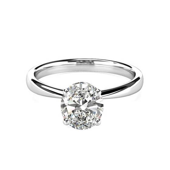 0.70ct VS2/H Classic Round Diamond Engagement Ring