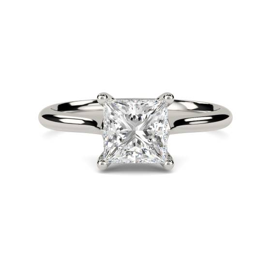 1.03ct SI2/F Princess Diamond Engagement Ring