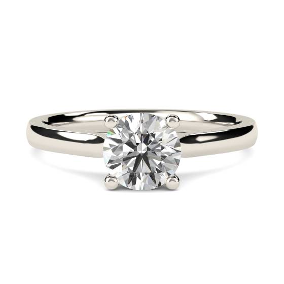 1.00ct I1/F Traditional Round Diamond Solitaire Ring