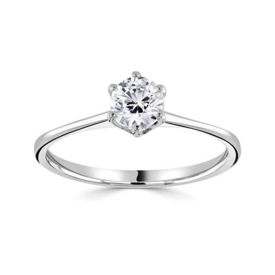 1.00ct I1/E Round Diamond Solitaire Ring