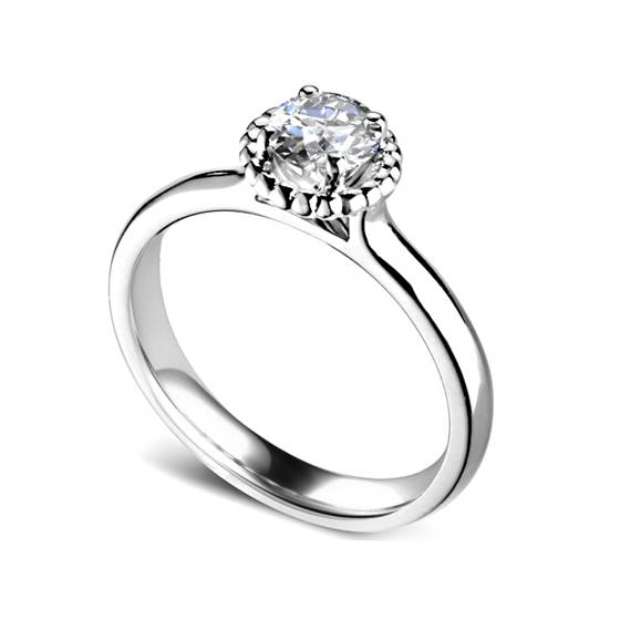 0.70ct SI1/D Round Diamond Ring