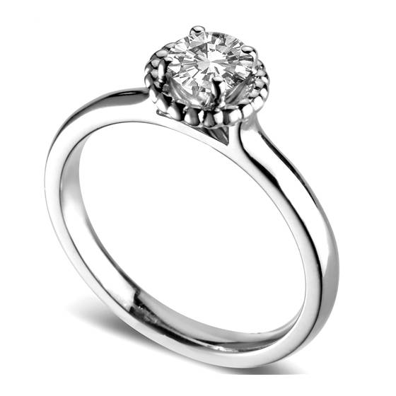 0.50ct VS2/G Round Diamond Solitaire Ring