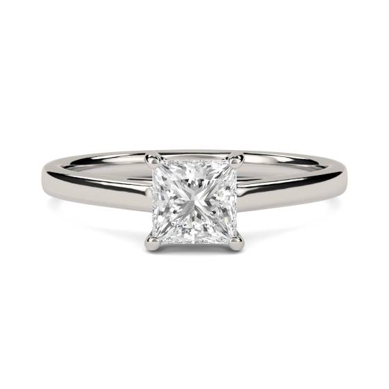 1.30ct SI1/F Princess Diamond Engagement Ring