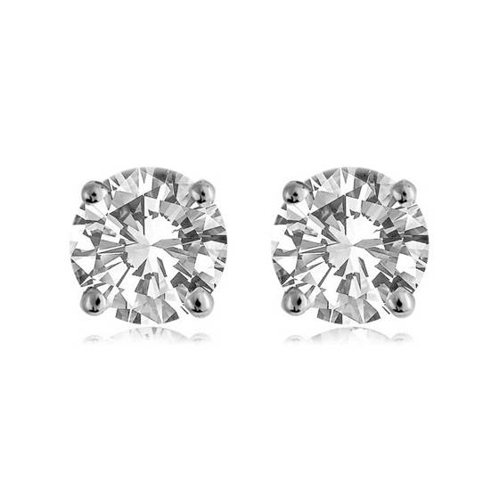 1.40ct VVS2/F Contemporary Round Lab Grown Diamond Designer Earrings