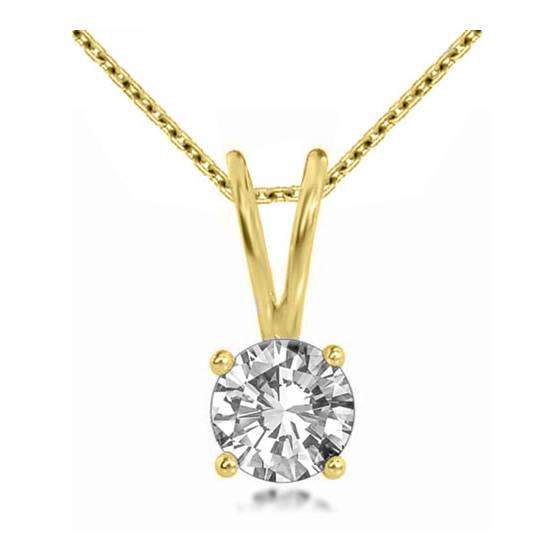 1.50ct SI2/G Classic Round Diamond Solitiare Necklace