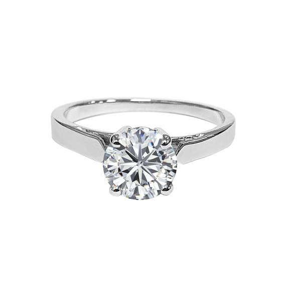 1.02ct VVS1/I Round Solitaire Engagement Ring