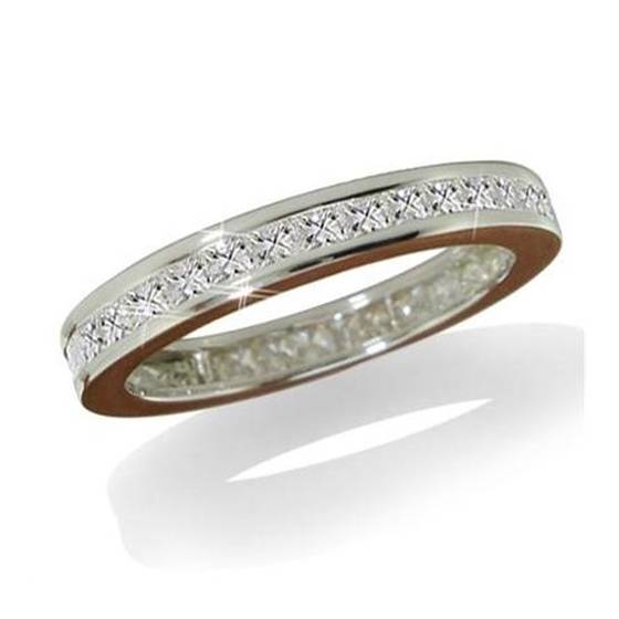 0.75ct VS/D-E Channel Set Princess Eternity Diamond Ring