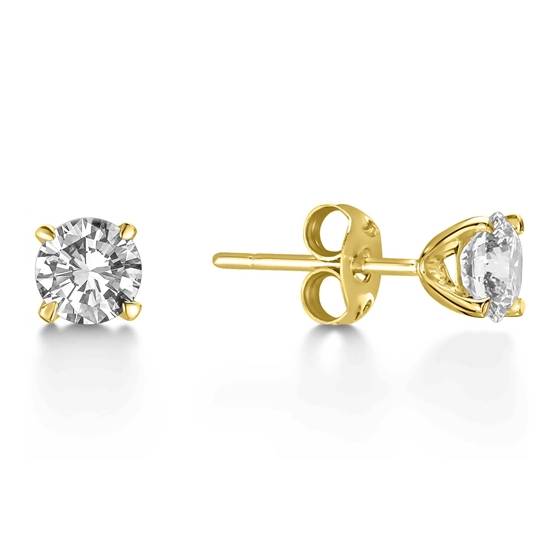 0.80 VS2/G Classic Round Diamond Designer Earrings