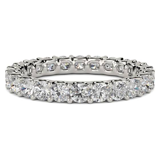 1.25ct VS/D-E Round Full Diamond Eternity Ring