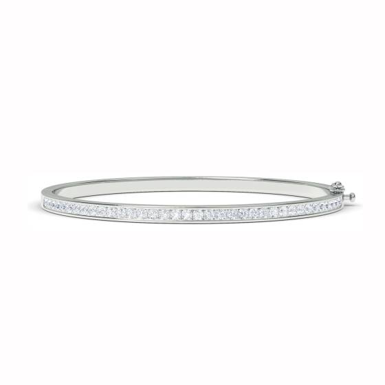 1.00ct VS/E-F Elegant Round Diamond Set Bangle