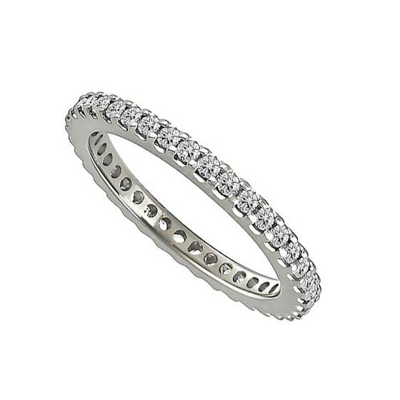 0.50ct VS/E-F 2mm Elegant Round Diamond Full Eternity Ring