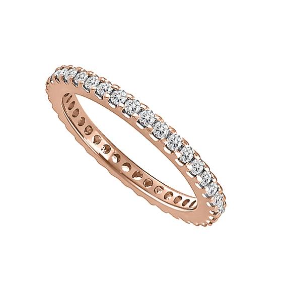 0.50ct VS/E-F 2mm Elegant Round Diamond Full Eternity Ring