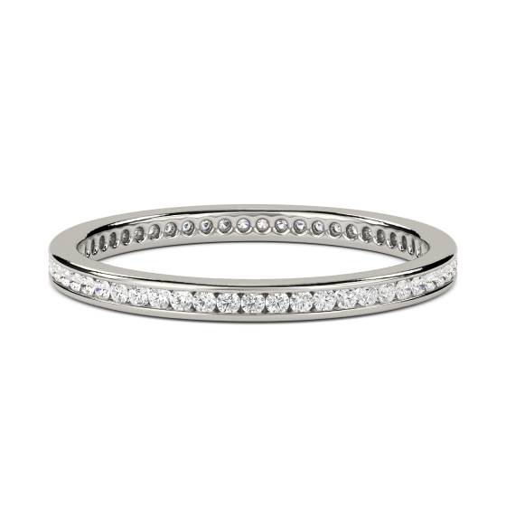 0.25ct VS/E-F 2mm Elegant Round Diamond Full Eternity Ring