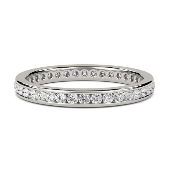 0.53ct VS/E-F 2.5mm Elegant Round Diamond Full Eternity Ring