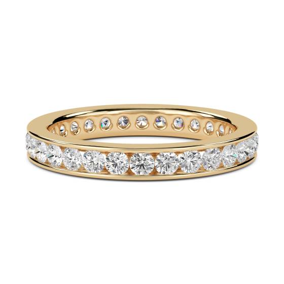 0.75ct VS/E-F 3mm Elegant Round Diamond Full Eternity Ring