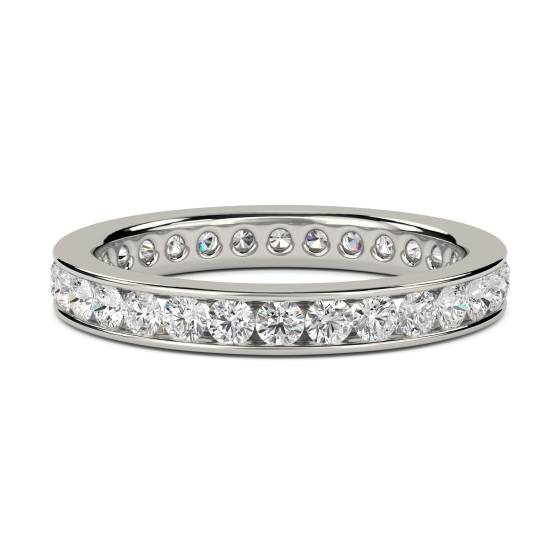 0.75ct VS/E-F 3mm Elegant Round Diamond Full Eternity Ring