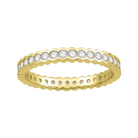 0.50ct VS/E-F Round cut Labgrown Diamond Full Eternity Ring
