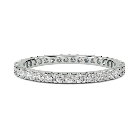 0.47ct VS/E-F 2mm Elegant Round Diamond Full Eternity Ring