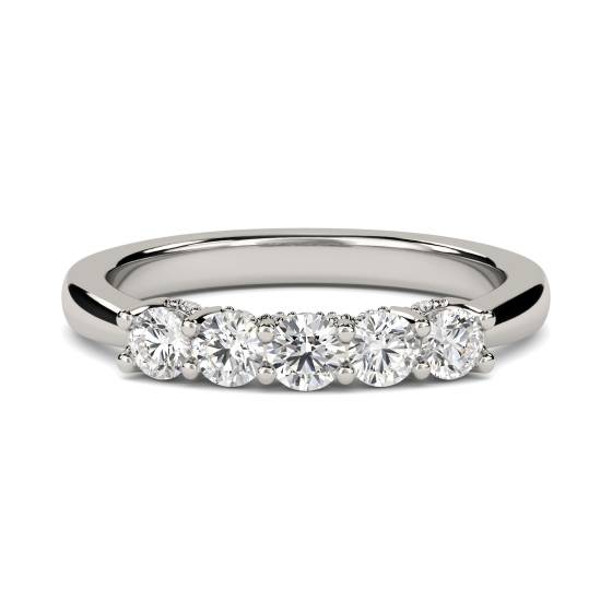 0.50ct VS/E-F Elegant Round Diamond Eternity Ring