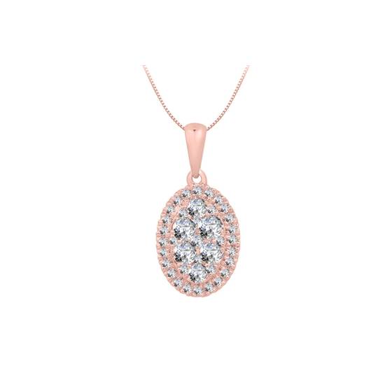 0.52ct VS/EF Round Diamond Designer Pendant