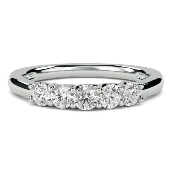 0.50ct VS/E-F Elegant Round Diamond Eternity Ring