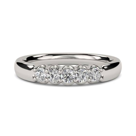 0.25ct VS/E-F Elegant Round Diamond Eternity Ring