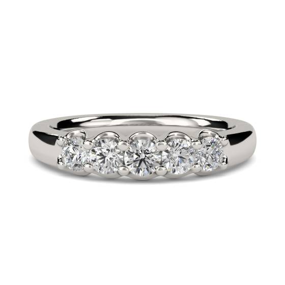 0.50ct VS/E-F Elegant Round Diamond Eternity Ring