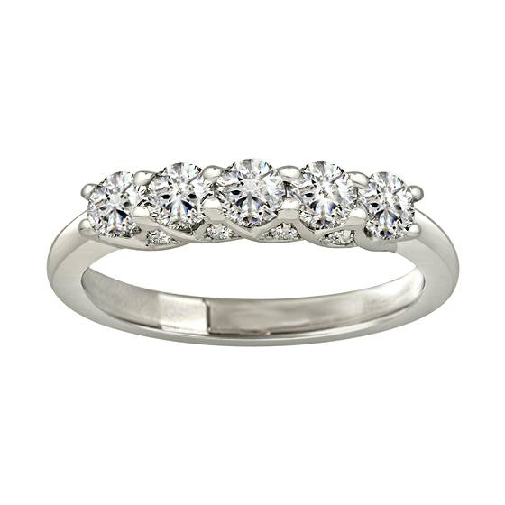 0.75ct VS/E-F Round Diamond Eternity Ring