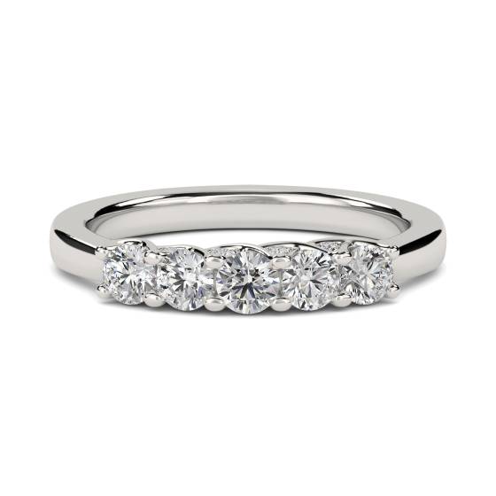 0.50ct VS/E-F Elegant Round Diamond Eternity Ring